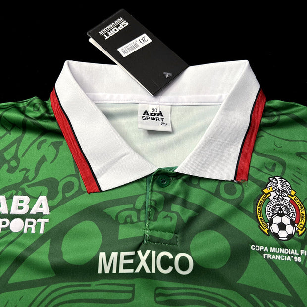 Retro 1998 Mexico home kids 16-28