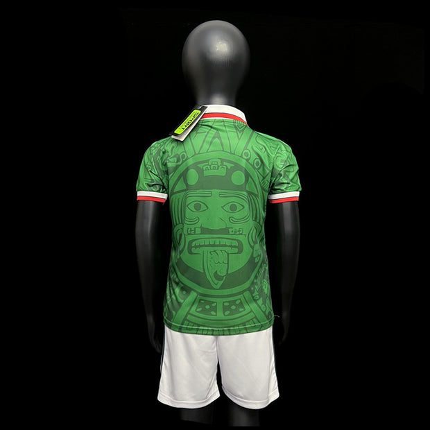 Retro 1998 Mexico home kids 16-28