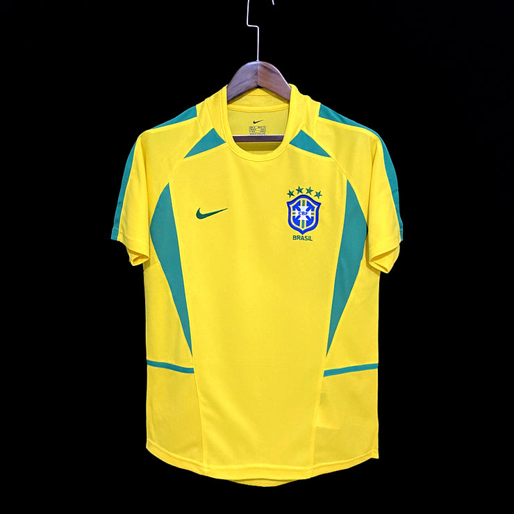 Retro 2002 Brazil home S-2XL