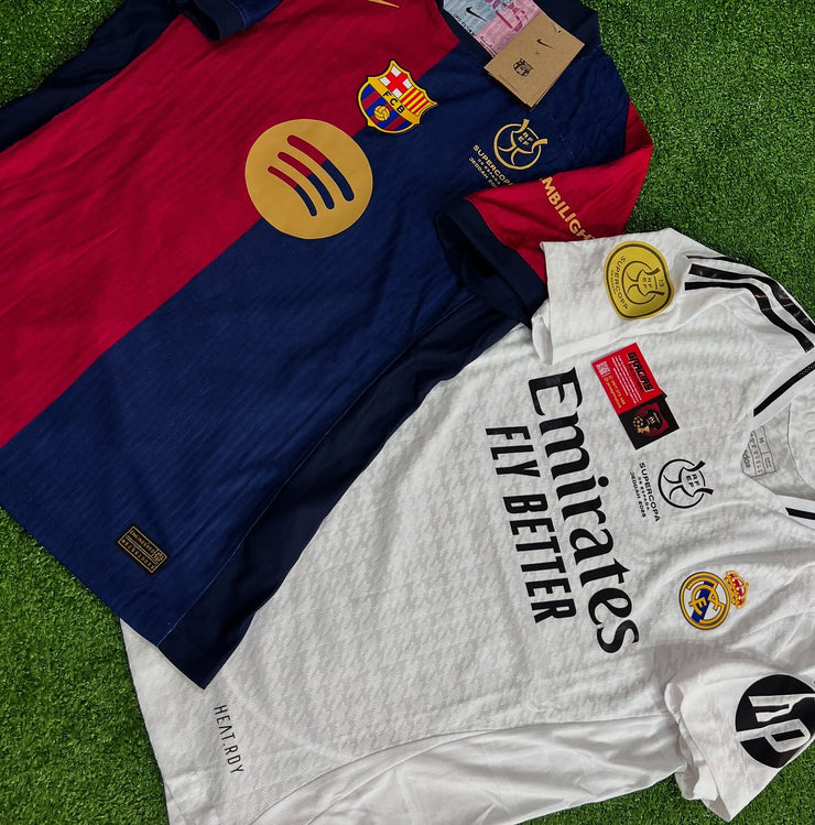 Fc Barcelona x Real Madrid 2024/25 Box – 2 Official Jerseys at a Special Price!