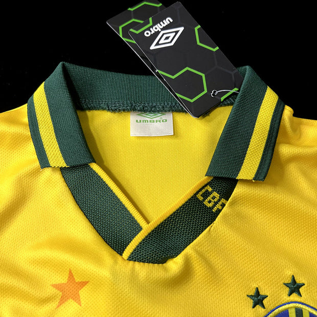 Retro 1994 Brazil home kids 16-28