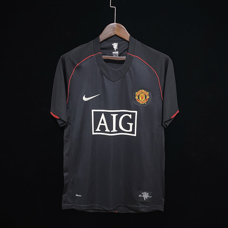 Retro 07/08 Man United third away kit black S-2XL