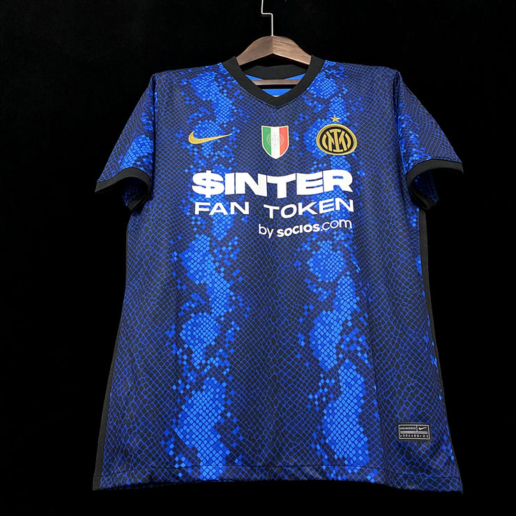 21/22 Inter Milan home + sponsor + Serie A champion