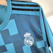 Real Madrid 2017-18 Third Kit Retro Football Jerseys Long Sleeve Player Version