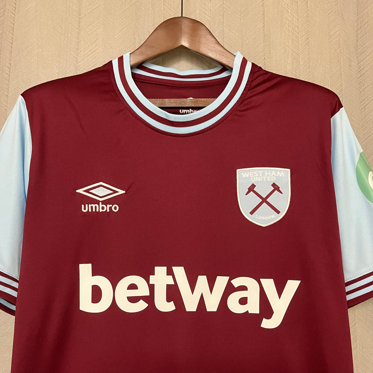 2024/25 West Ham United Home Kit S-XXXXL