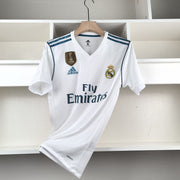 Real Madrid 2017/18 Home Kit Retro Football Jerseys Player Version