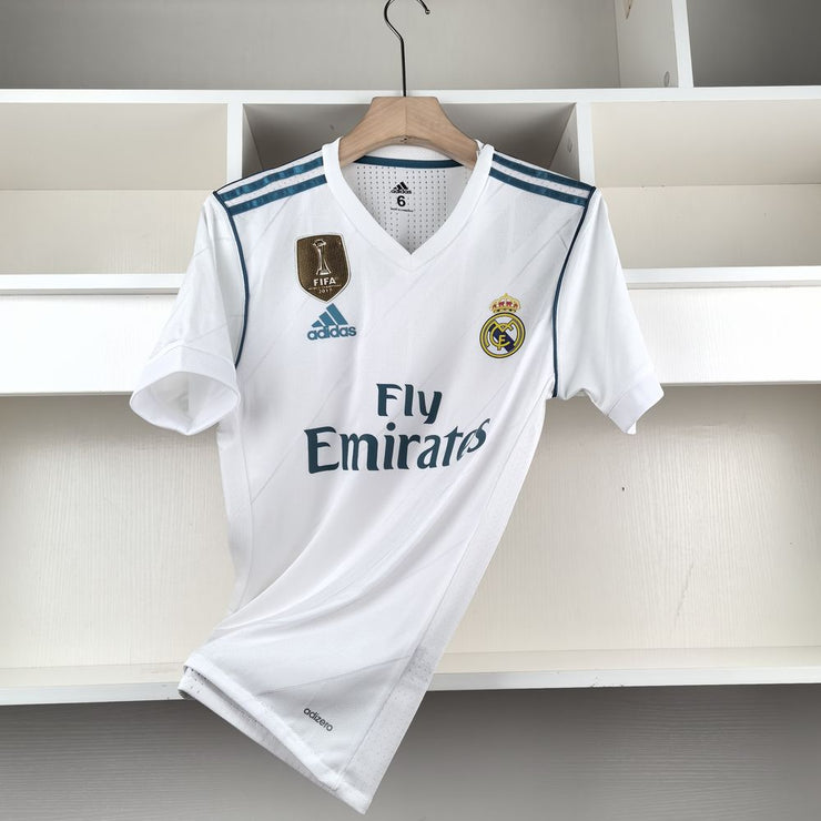 Real Madrid 2017/18 Home Kit Retro Football Jerseys Player Version