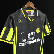 Retro 1996 Dortmund Away Black S-2XL