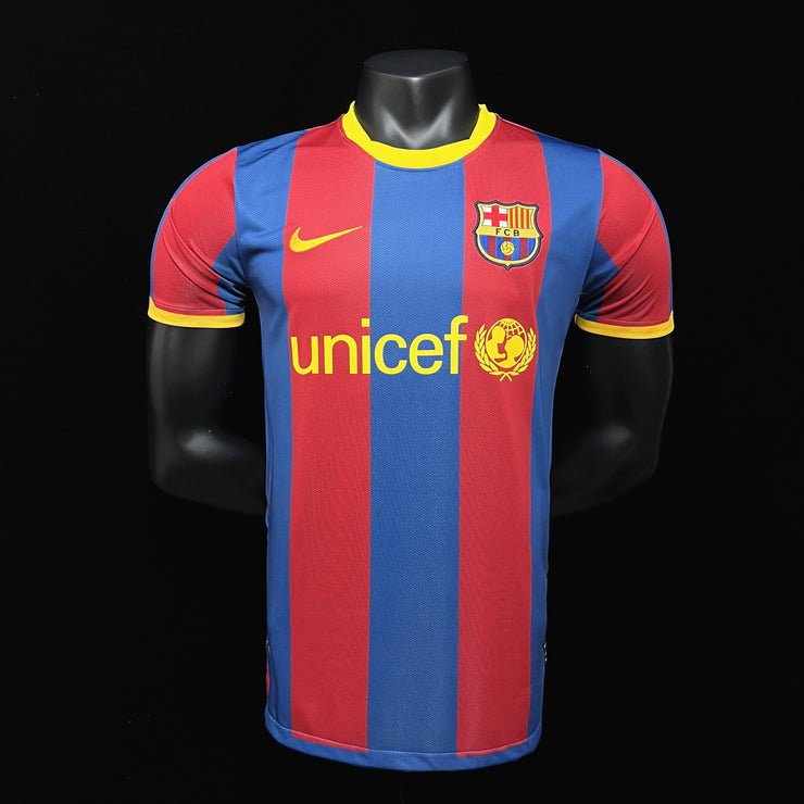 Retro Barcelona 10-11 home S-XXL