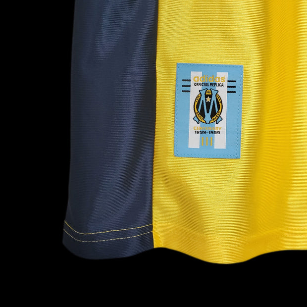 Retro 98-99 Marseille away yellow S-2XL