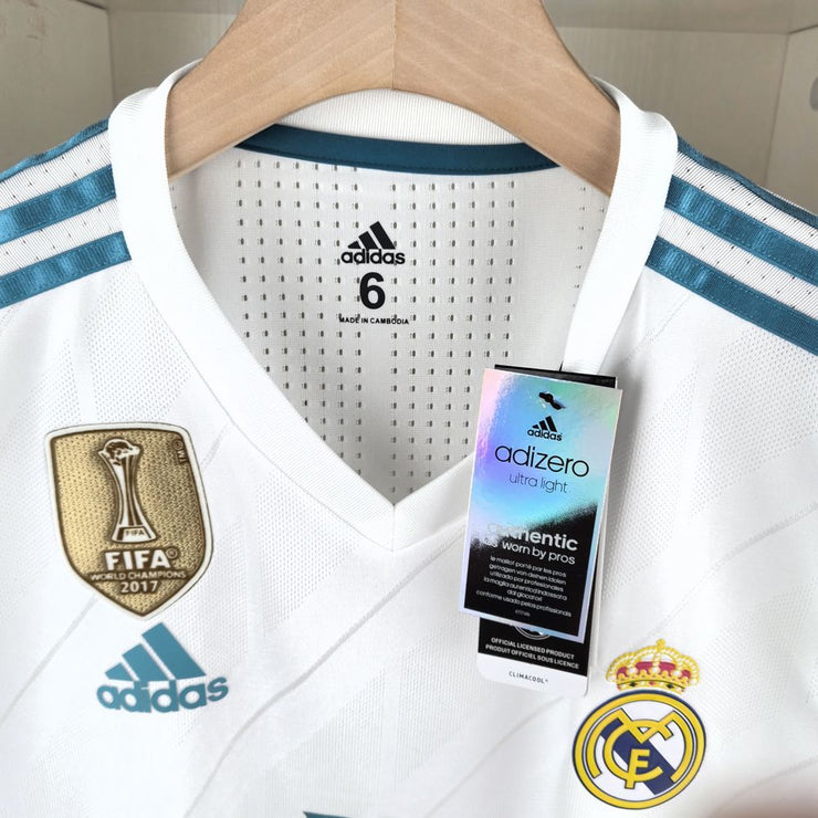 Real Madrid 2017/18 Home Kit Retro Football Jerseys Player Version