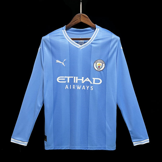 Long sleeve 23/24 Manchester City Home kit S-XXXXL