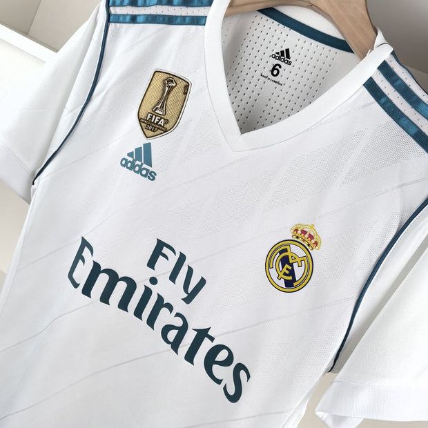 Real Madrid 2017/18 Home Kit Retro Football Jerseys Player Version