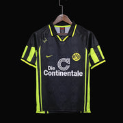 Retro 1996 Dortmund Away Black S-2XL