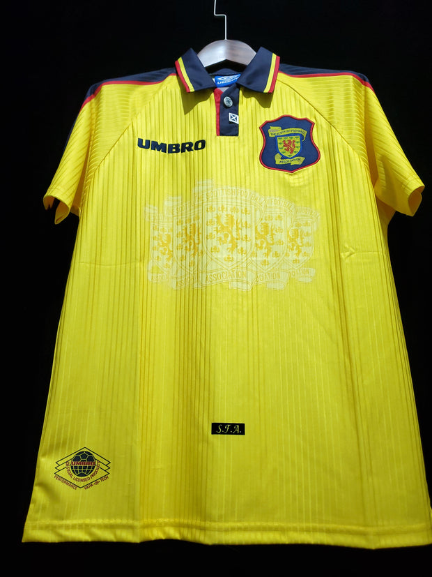 Retro Scotland Away Yellow 1996-1998 S-2XL