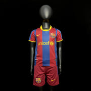 Retro Barcelona 10-11 home kids 16-28